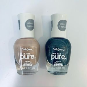 New Sally Hansen Good kind Pure Set: 140 Almond Tan & 400 Lava Rocks (New)
